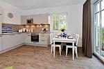 Küche / Küchenzeile - Ferienwohnung Blaues Haus App. 1 in Ralswiek - Top-Hundeurlaub