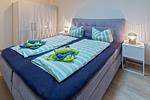 Schlafzimmer - Ferienhaus Moorgeist - Top-Hundeurlaub