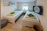 Schlafzimmer - Ferienhaus Moorgeist - Top-Hundeurlaub