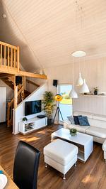 Wohnzimmer - Ferienhaus Casa Aniel Olpenitz - Top-Hundeurlaub