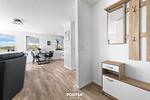 Wohnzimmer - Ferienwohnung Winningmay II Füsing - Top-Hundeurlaub