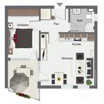 Grundriss Erdgeschoss - Wohnung 12 - Top-Hundeurlaub