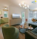 Wohnzimmer - Ferienwohnung Strandstuuv - Top-Hundeurlaub