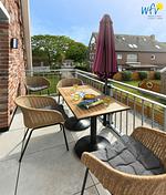Balkon - Ferienwohnung Watt'n Kiek - Top-Hundeurlaub