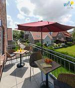 Balkon - Ferienwohnung Watt'n Utkiek - Top-Hundeurlaub