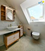 Badezimmer - Ferienwohnung Watt'n Utkiek - Top-Hundeurlaub