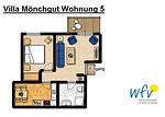 Grundriss - Ferienwohnung 5 - Top-Hundeurlaub