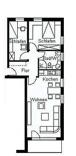 Grundriss - Ferienwohnung Herzmuschel - Top-Hundeurlaub
