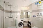 Badezimmer - Ferienwohnung Strandläufer - Top-Hundeurlaub