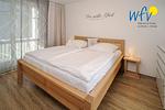 Schlafzimmer - Ferienwohnung Strandläufer - Top-Hundeurlaub