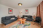 Wohnzimmer - Ferienwohnung Waldhaus 4.2 mit Terrasse und Grill - Hunde sind willkommen - Top-Hundeurlaub