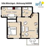 Grundriss - Ferienwohnung 8 - Top-Hundeurlaub