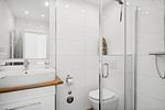 Badezimmer - Ferienwohnung Strandliebe Laboe - Top-Hundeurlaub