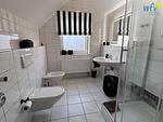 Badezimmer - Ferienwohnung Hummerhütte - Top-Hundeurlaub