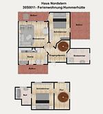 Grundriss - Ferienwohnung Hummerhütte - Top-Hundeurlaub