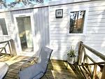 Terrasse - Strand-Koje 823: strandnah, Terrasse - Top-Hundeurlaub