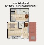 Grundriss - Ferienwohnung 6 - Top-Hundeurlaub
