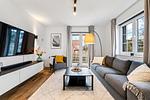 Wohnzimmer - Ferienwohnung Stranddüne Rosenhagen bei Travemünde - Top-Hundeurlaub