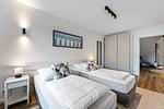 Schlafzimmer - Ferienwohnung Stranddüne Rosenhagen bei Travemünde - Top-Hundeurlaub
