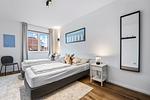 Schlafzimmer - Ferienwohnung Stranddüne Rosenhagen bei Travemünde - Top-Hundeurlaub