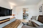 Wohnzimmer - Ferienwohnung Strandhafer Rosenhagen bei Travemünde - Top-Hundeurlaub