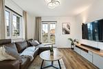 Wohnzimmer - Ferienwohnung Strandhafer Rosenhagen bei Travemünde - Top-Hundeurlaub