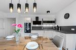 Küche / Küchenzeile - Ferienwohnung Strandhafer Rosenhagen bei Travemünde - Top-Hundeurlaub