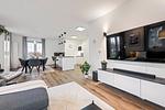 Wohnzimmer - Ferienwohnung Strandnest Rosenhagen bei Travemünde - Top-Hundeurlaub