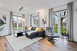 Wohnzimmer - Ferienwohnung Strandnest Rosenhagen bei Travemünde - Top-Hundeurlaub