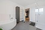 Badezimmer - Ferienwohnung Strandnest Rosenhagen bei Travemünde - Top-Hundeurlaub