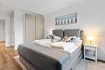 Schlafzimmer - Ferienwohnung Strandnest Rosenhagen bei Travemünde - Top-Hundeurlaub