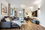 Wohnzimmer - Ferienwohnung Strandkorb Rosenhagen bei Travemünde - Top-Hundeurlaub