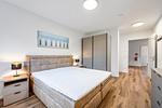 Schlafzimmer - Ferienwohnung Strandkorb Rosenhagen bei Travemünde - Top-Hundeurlaub
