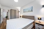 Schlafzimmer - Ferienwohnung Strandkorb Rosenhagen bei Travemünde - Top-Hundeurlaub
