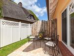 Terrasse vor dem Wohnzimmer - Haus am Meer - Top-Hundeurlaub
