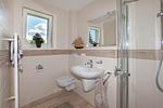 Badezimmer mit Dusche im EG - Haus am Meer - Top-Hundeurlaub