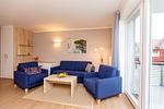 Wohnzimmer - Nr 27  Apartment mit 3 Schlafzimmern,Parkplatz am Haus ,Hund erlaubt - Top-Hundeurlaub