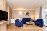 Wohnzimmer - Nr 27  Apartment mit 3 Schlafzimmern,Parkplatz am Haus ,Hund erlaubt - Top-Hundeurlaub
