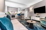 Wohnzimmer - Ferienwohnung Abtauchen St. Peter Ording - Top-Hundeurlaub