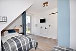 Schlafzimmer - Doppelhaushälfte een - Top-Hundeurlaub