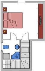 Grundriss - Appartement Dorfleben 1 - Top-Hundeurlaub