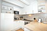 Küche / Küchenzeile - Appartement Dorfleben 2 - Top-Hundeurlaub