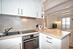 Küche / Küchenzeile - Appartement Dorfleben 2 - Top-Hundeurlaub