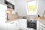 Küche / Küchenzeile - Appartement Dorfleben 3 - Top-Hundeurlaub