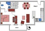 Grundriss - Appartement Dorfleben 3 - Top-Hundeurlaub
