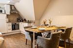 Küche / Küchenzeile - Appartement Dorfleben 4 - Top-Hundeurlaub