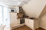 Küche / Küchenzeile - Appartement Dorfleben 4 - Top-Hundeurlaub