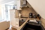 Küche / Küchenzeile - Appartement Dorfleben 4 - Top-Hundeurlaub