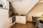 Küche / Küchenzeile - Appartement Dorfleben 4 - Top-Hundeurlaub