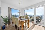 Küche / Küchenzeile - Ferienwohnung Durchblick Olpenitz - Top-Hundeurlaub